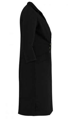 BLAZER TUXEDO DRESS (BLACK)