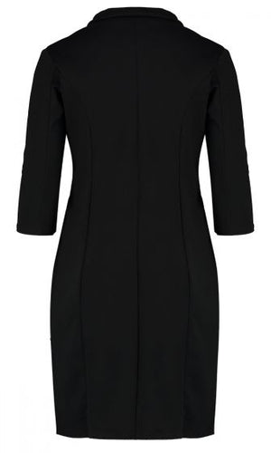 BLAZER TUXEDO DRESS (BLACK)