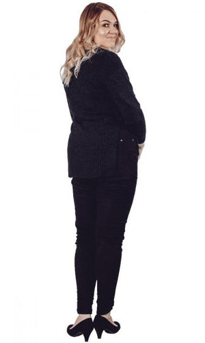 Black Cross Over Jumper