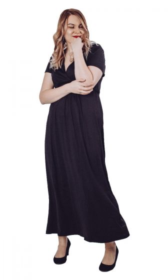 V- Neck Maxi Dress