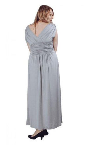 Grey Sleeveless Bridesmaid Dress