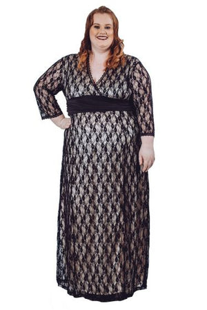 Formal Lace Maxi Dress