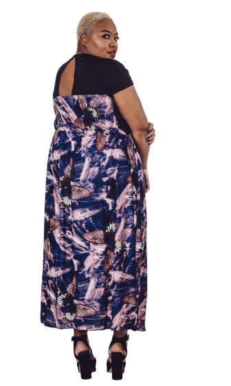 Floral Side Slit Maxi Dress