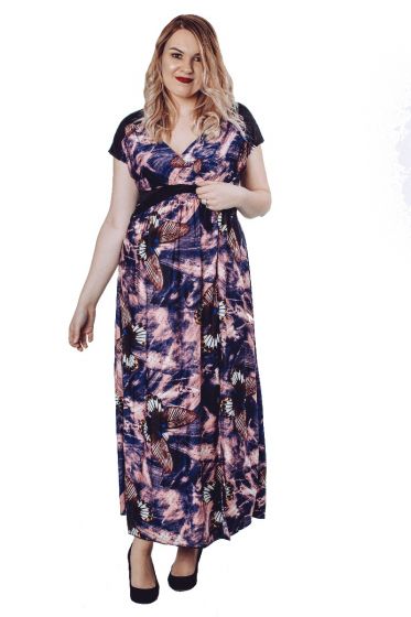 Floral Side Slit Maxi Dress